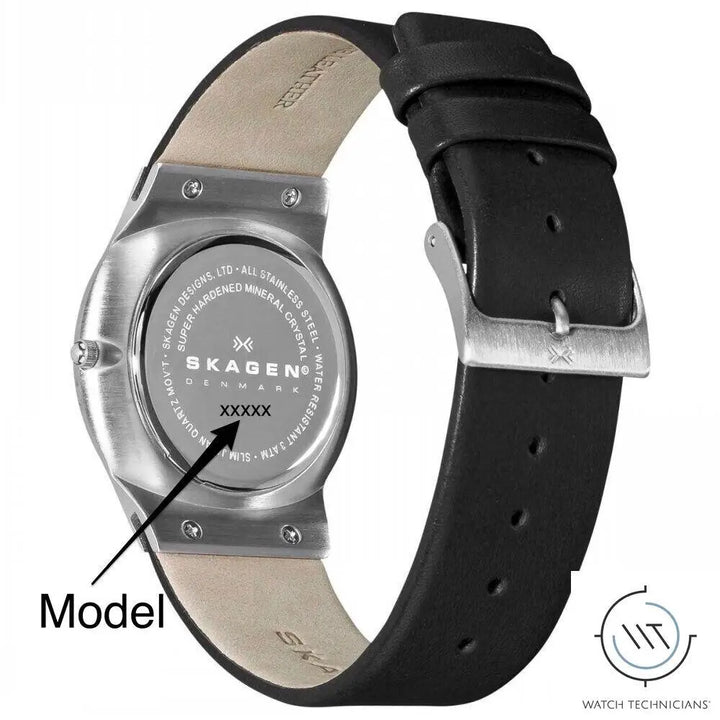 Skagen Black Band Fits Models 233XXL Watch Technicians Store